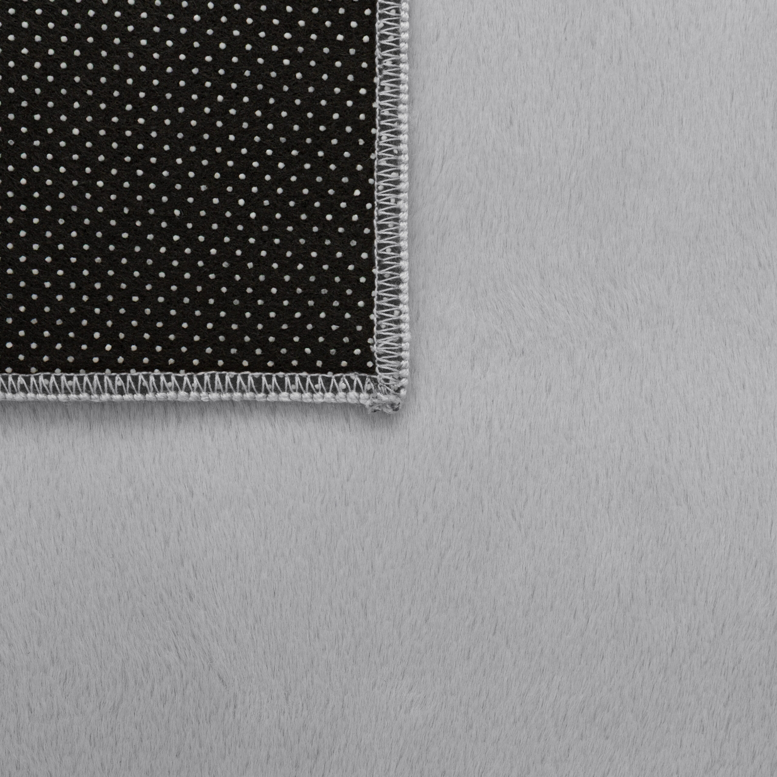 Vloerkleed Lumi Vierkant Lichtgrijs Antislip