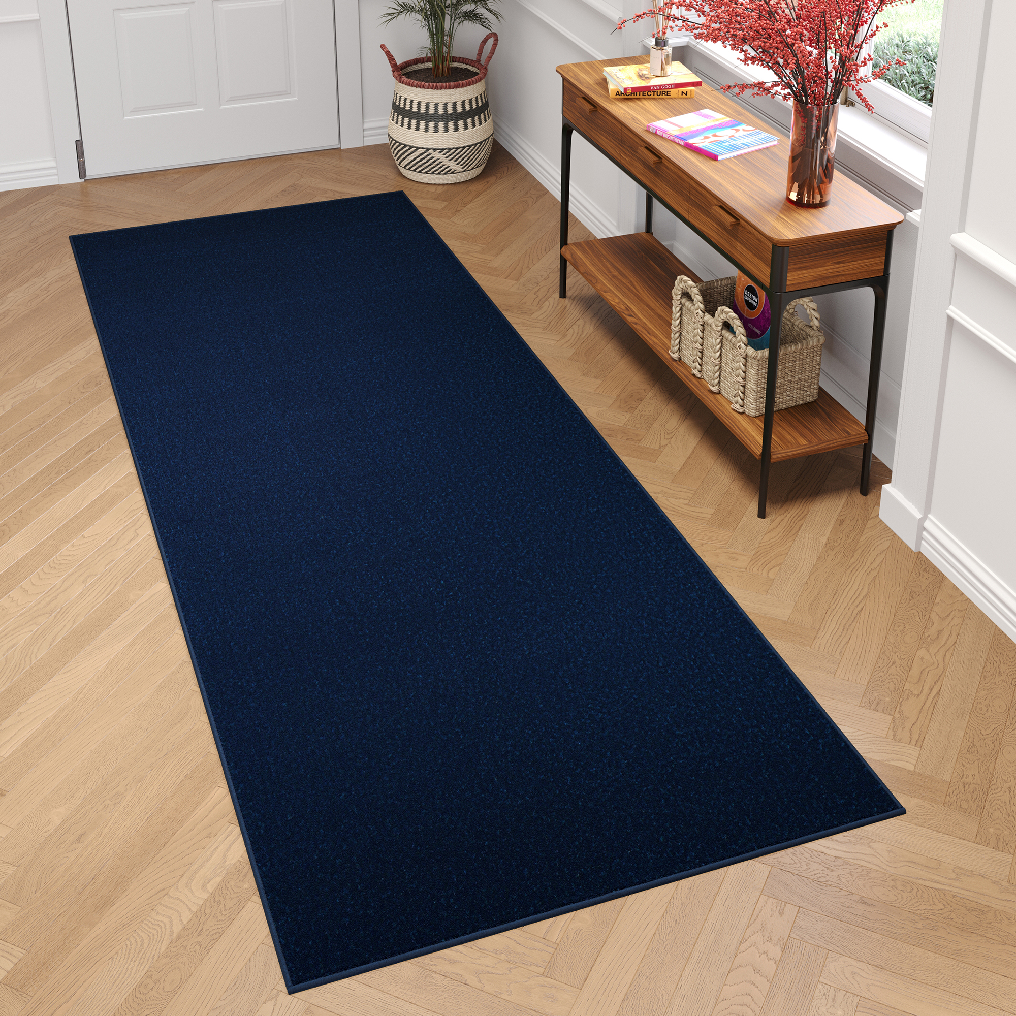 Loper Mono Indoor Outdoor Marineblauw