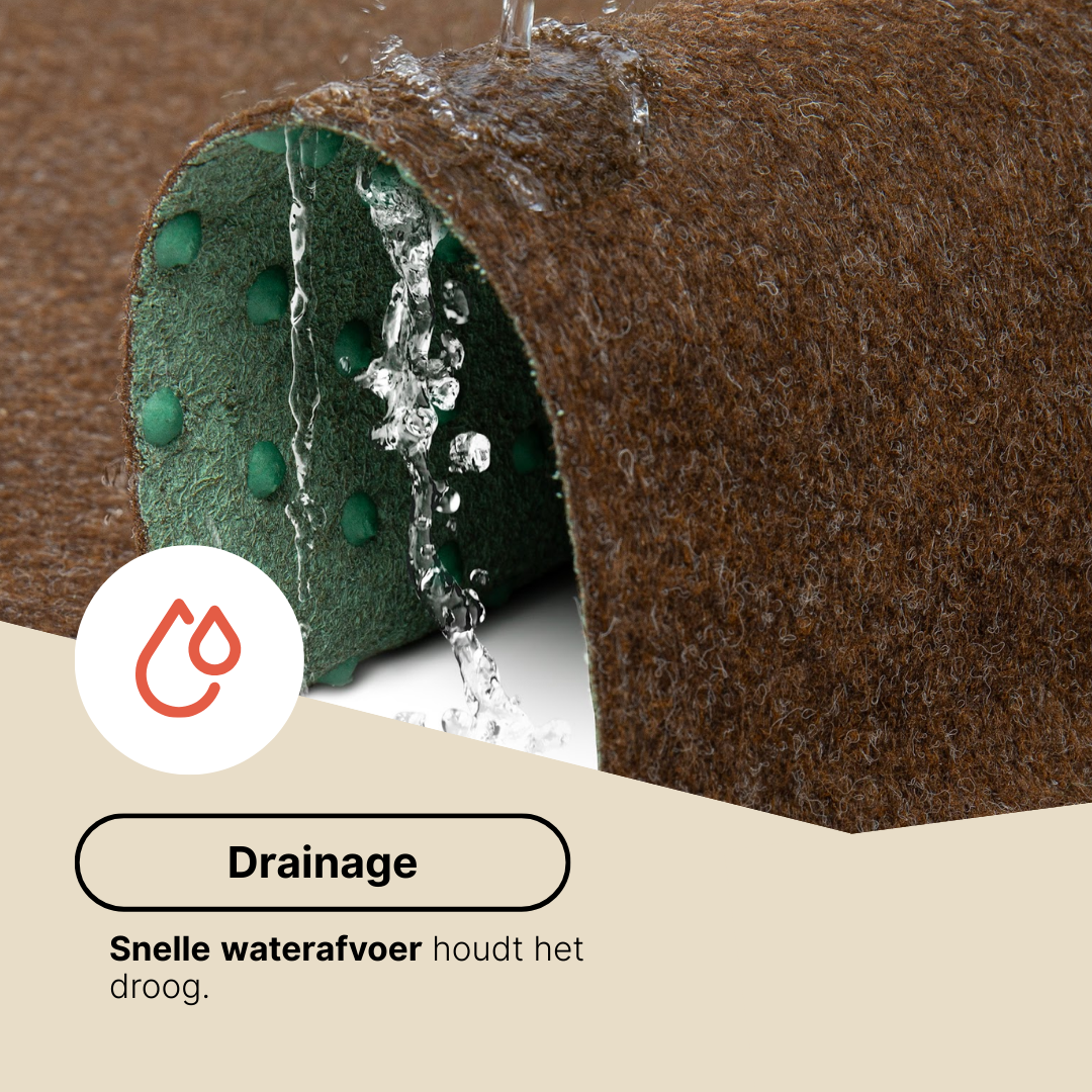 Kunstgras Pemba Bruin 4 mm