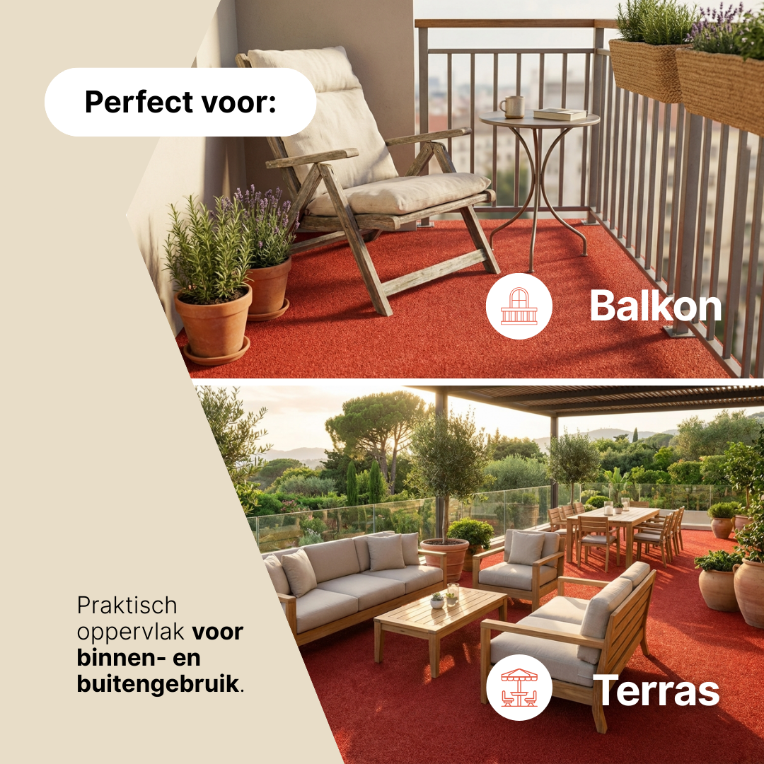 Kunstgras Pemba Rood 4 mm