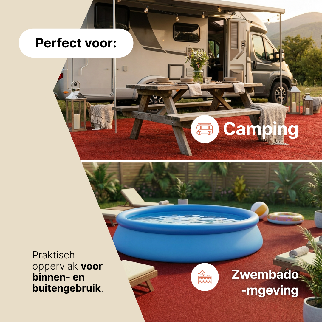 Kunstgras Pemba Rood 4 mm