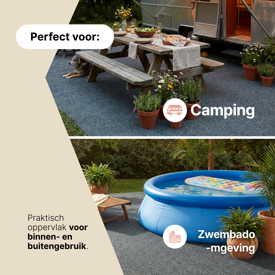 Kunstgras Garden Grijs 7 mm