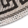 Tapijt Melissa Rond Grijs Zwart ZigZag Indoor Outdoor