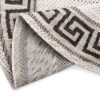 Tapijt Melissa Rond Grijs Zwart ZigZag Indoor Outdoor