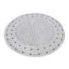 Tapijt Melissa Rond Grijs Frame Indoor Outdoor