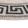 Tapijt Melissa Rond Bruin Zwart ZigZag Indoor Outdoor