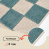 Buiten Vloerkleed Checker Crème Oranje