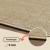 Vloerkleed Mono Rond Indoor Outdoor Rood