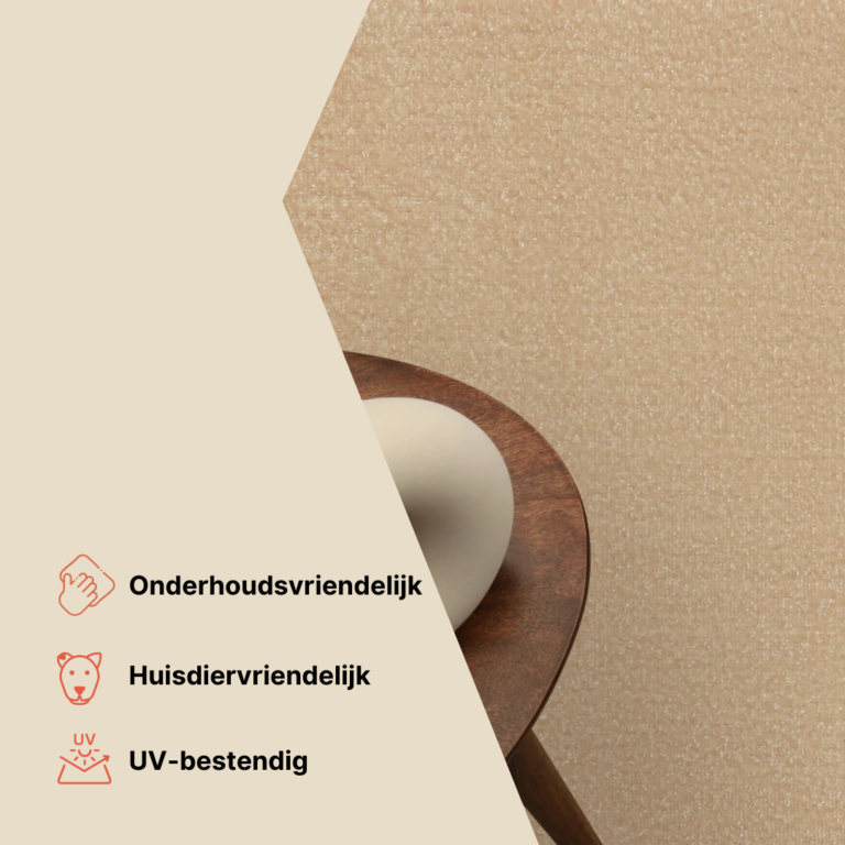 Vloerkleed Mono Rond Indoor Outdoor Licht Grijs