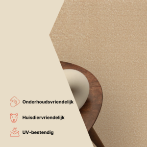 Vloerkleed Mono Vierkant Indoor Outdoor Marineblauw