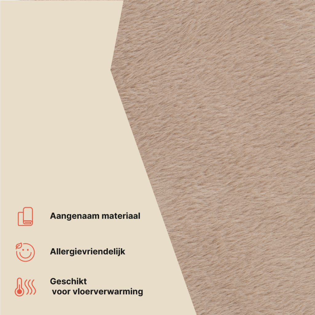 Vloerkleed Lumi Bruin Antislip