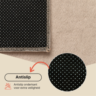 Vloerkleed Lumi Bruin Antislip
