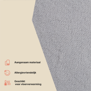 Vloerkleed Lumi Lichtgrijs Antislip