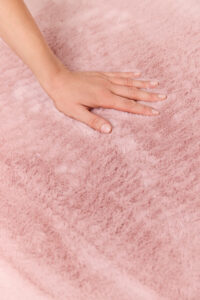 Vloerkleed Lumi Vierkant Roze Antislip