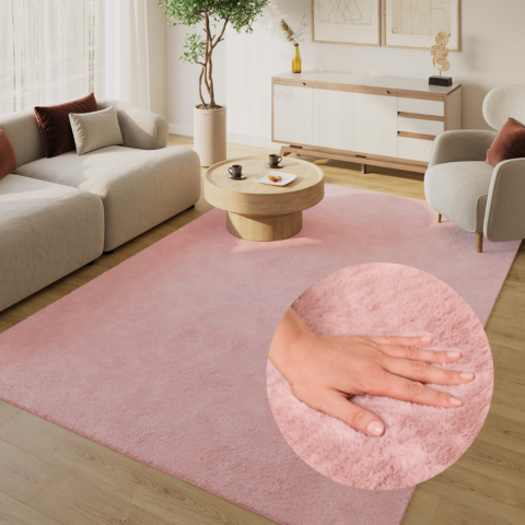 Vloerkleed Lumi Roze Antislip
