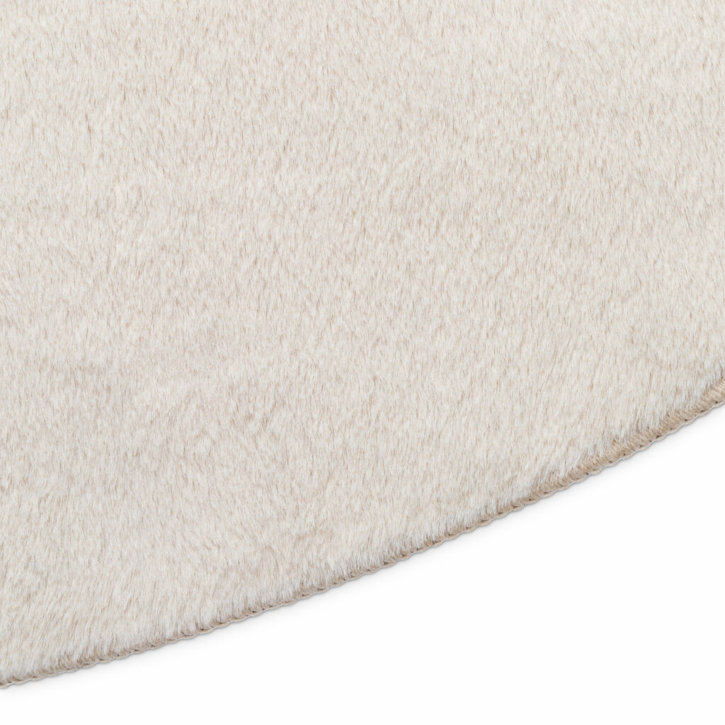 Vloerkleed Lumi Rond Crème Antislip
