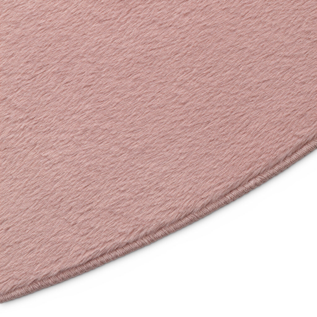 Vloerkleed Lumi Rond Roze Antislip