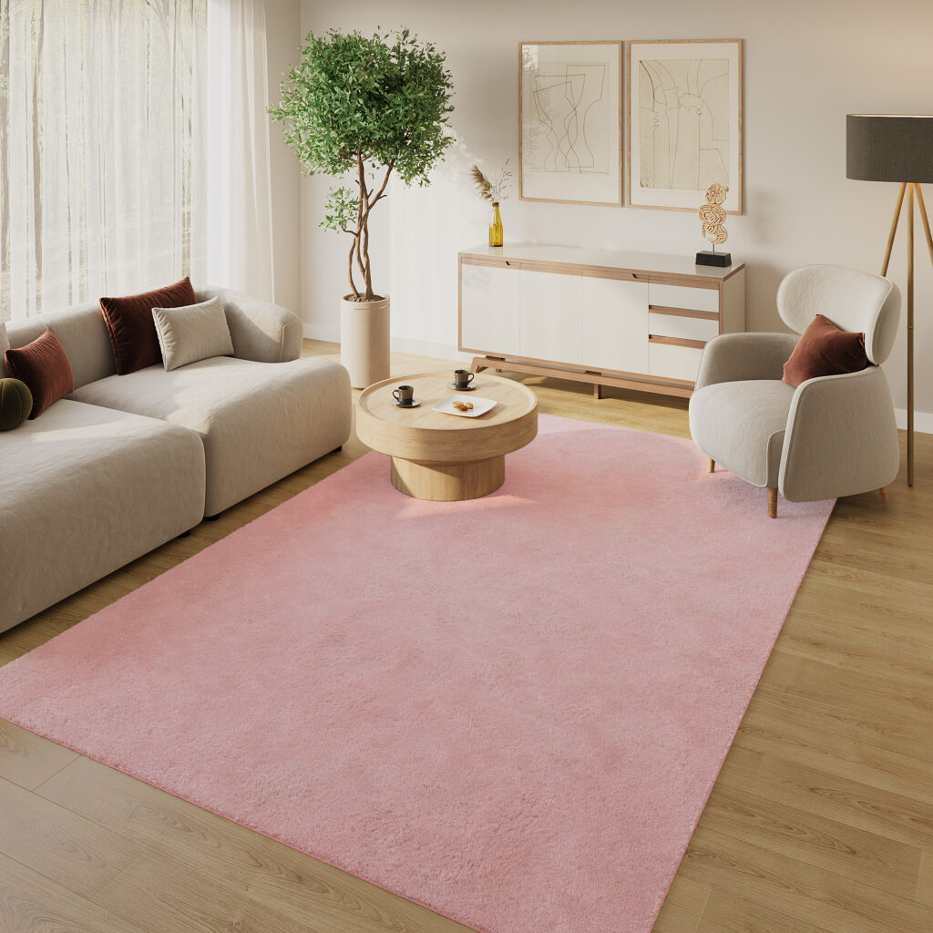 Vloerkleed Lumi Roze Antislip