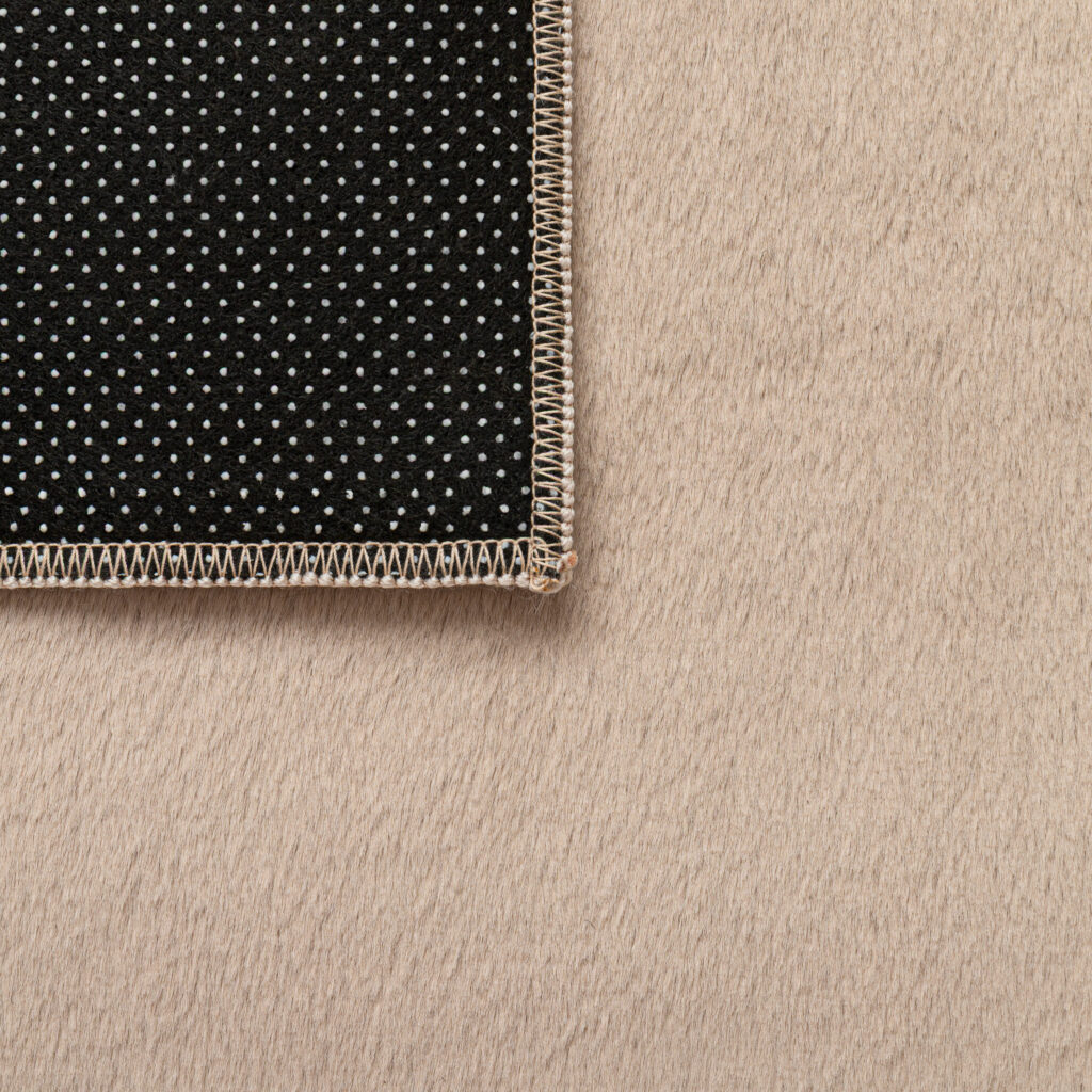 Vloerkleed Lumi Vierkant Bruin Antislip
