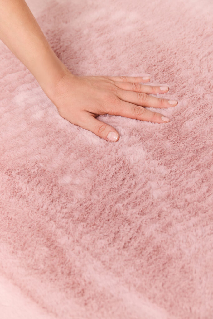Vloerkleed Lumi Rond Roze Antislip