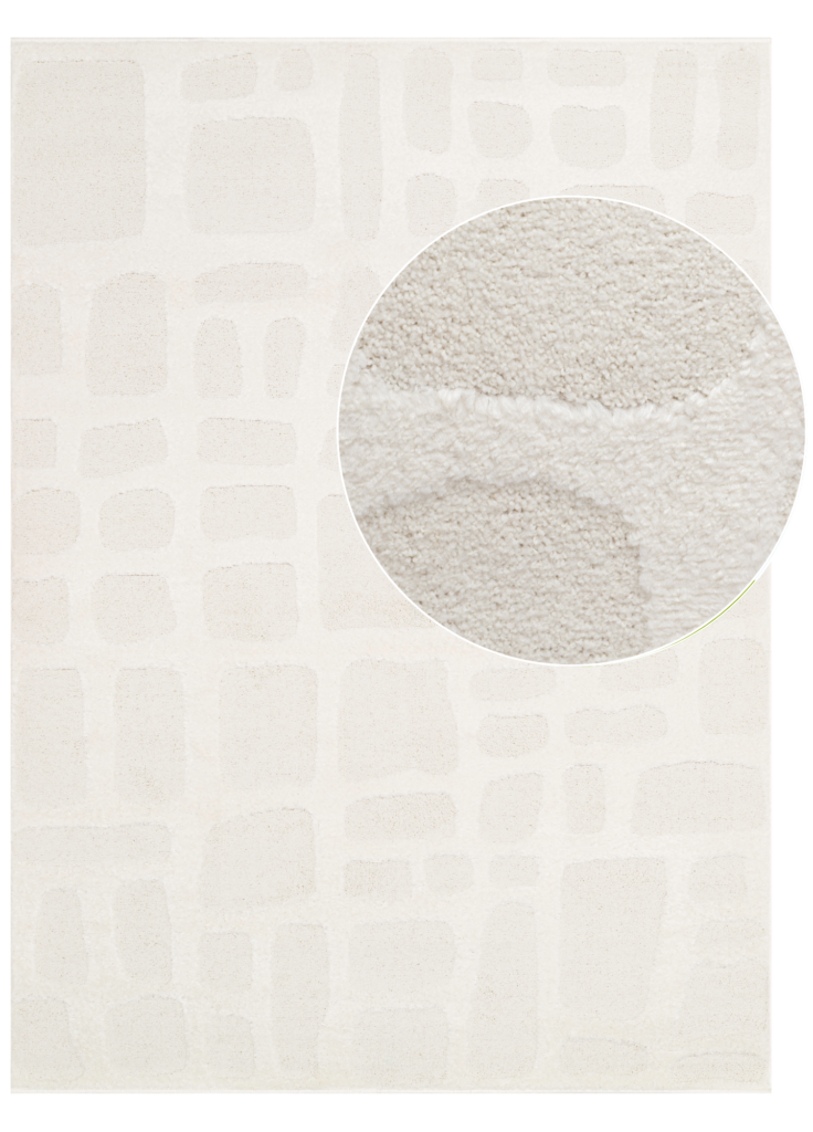 Vloerkleed Terra Crème Stenen