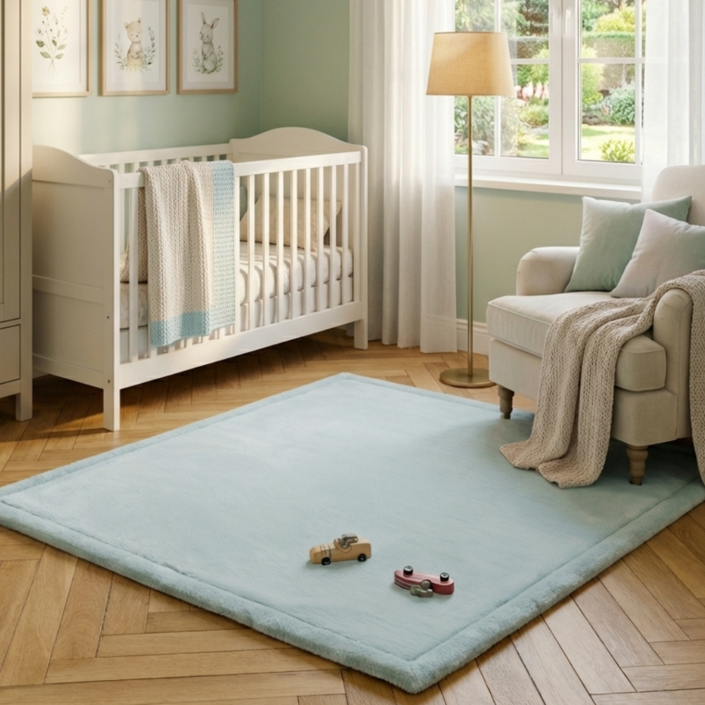 Kinderkleed Fluffin Vierkant Blauw