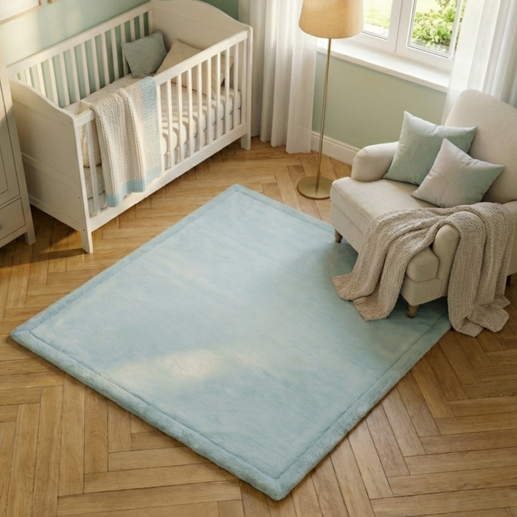 Kinderkleed Fluffin Vierkant Blauw