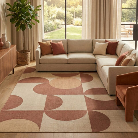 Vloerkleed Wisp Bruin Geometrisch