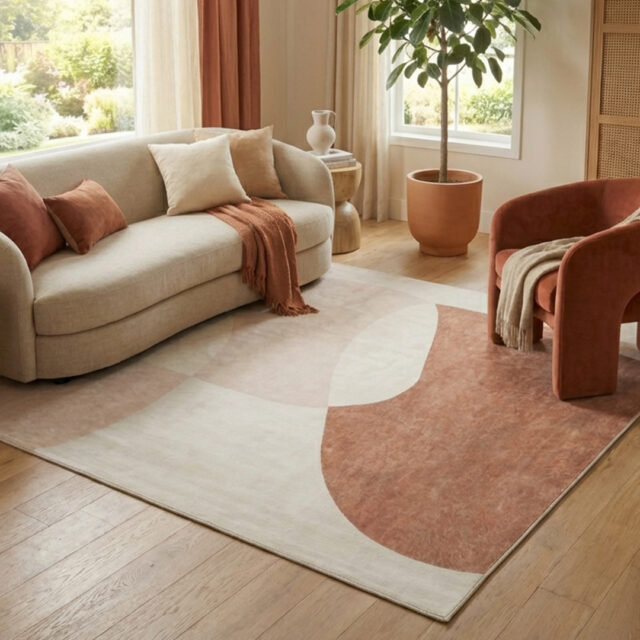 Vloerkleed Wisp Beige Abstract
