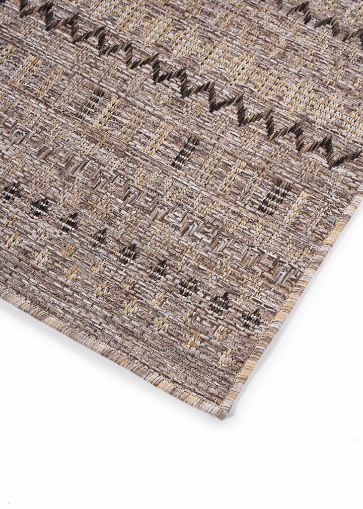 Buitenkleed Yucana Bruin Zigzag