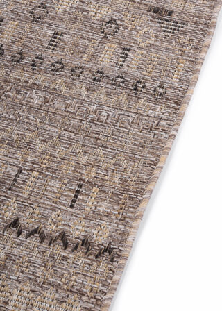 Buitenkleed Yucana Bruin Zigzag