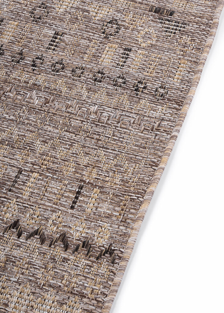 Buitenkleed Yucana Bruin Zigzag