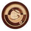 Vloerkleed Atlas Rond Beige Rood Abstract