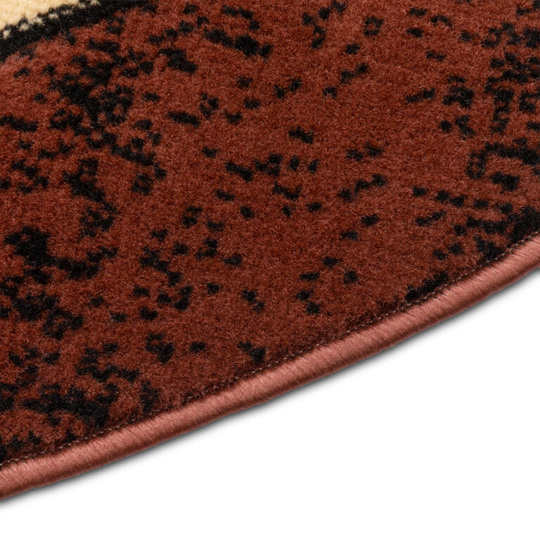 Vloerkleed Atlas Rond Beige Rood Abstract