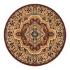 Vloerkleed Atlas Rond Klassiek Beige Bruin Ornament