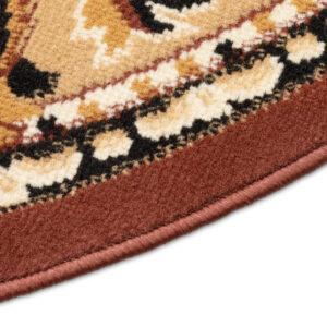 Vloerkleed Atlas Rond Klassiek Beige Bruin Ornament