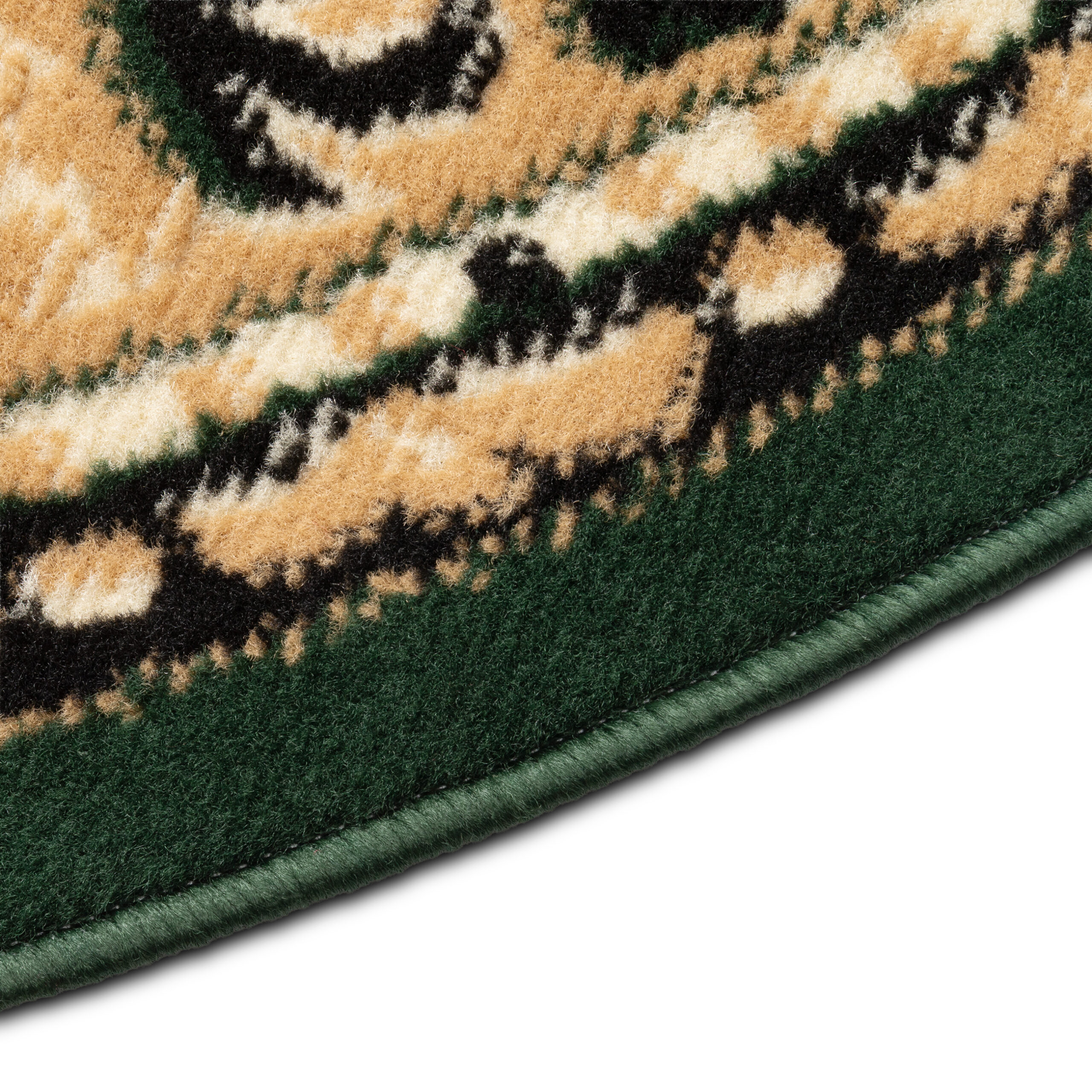 Vloerkleed Atlas Rond Klassiek Beige Groen Ornament