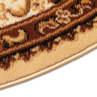Vloerkleed Atlas Rond Lichtbeige Ornament