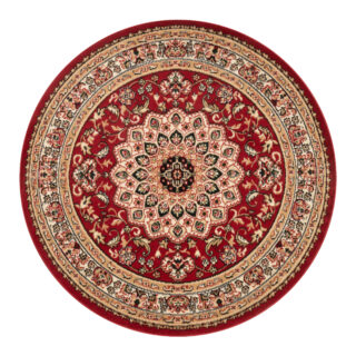 Vloerkleed Atlas Rond Rood Beige Ornament