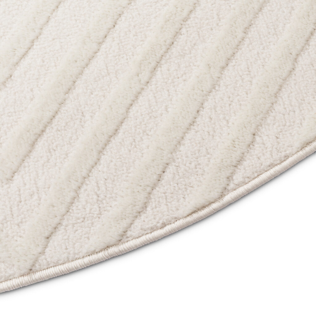 Vloerkleed Hygge Rond Gebroken Wit Ruiten