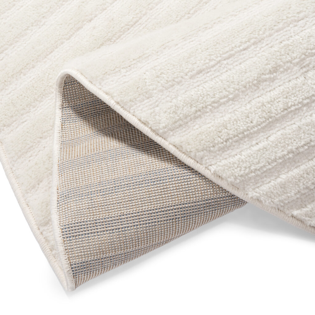 Vloerkleed Hygge Rond Gebroken Wit Strepen