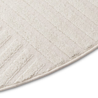 Vloerkleed Hygge Rond Gebroken Wit Strepen
