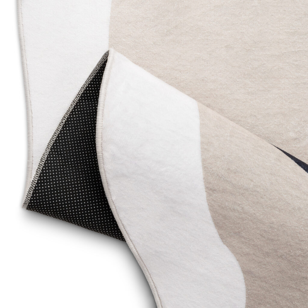 Vloerkleed Wisp Met Onregelmatige Vorm Beige