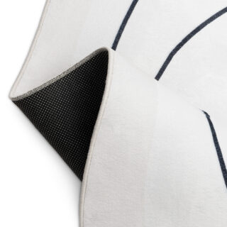 Vloerkleed Wisp Met Onregelmatige Vorm Wit Lijnen