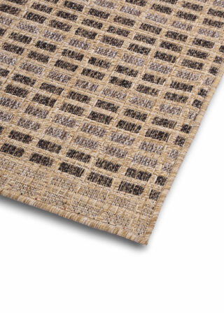 Buitenkleed Yucana Beige Bruin Ruit