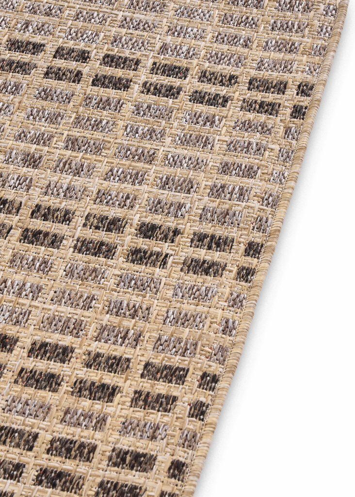 Buitenkleed Yucana Beige Bruin Ruit