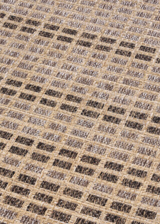 Buitenkleed Yucana Beige Bruin Ruit