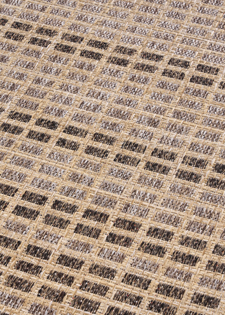 Buitenkleed Yucana Beige Bruin Ruit