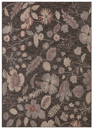 Buitentapijt Melissa Bruin Bloemen