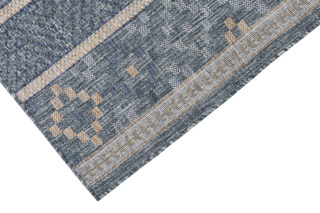 Buitentapijt Melissa Blauw Geometrisch